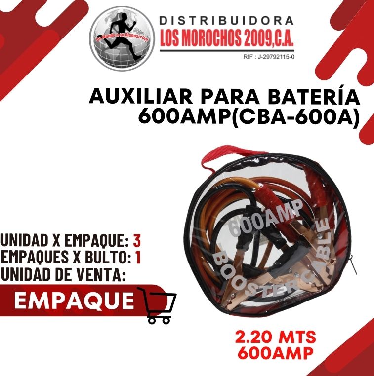 AUXILIAR P/ BATERÍA 600AMP  3x1 (CBA-600A) 