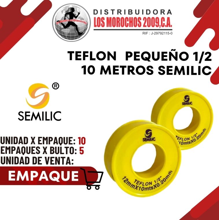 TEFLON PEQ 1/2 10MTS 10X1 (TLF-37)