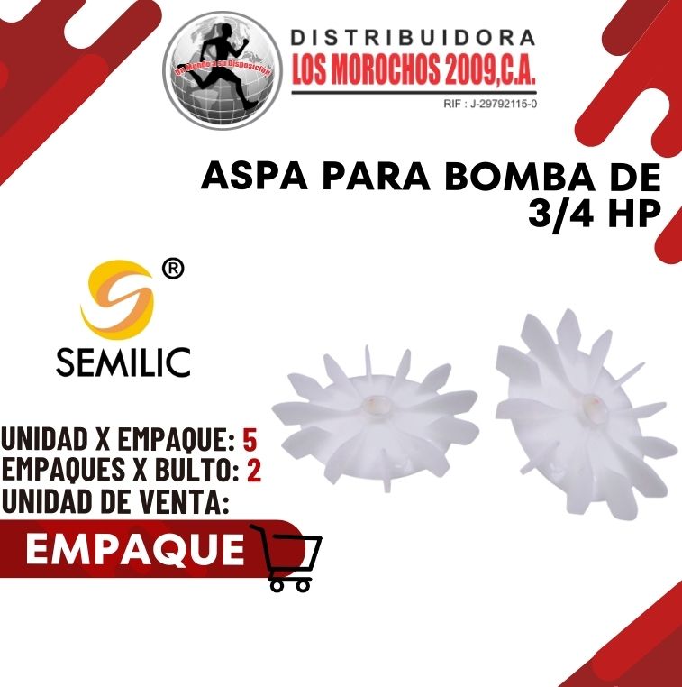 ASPA P/BOMBA DE 3/4 HP 5X1 (ASPS-75)