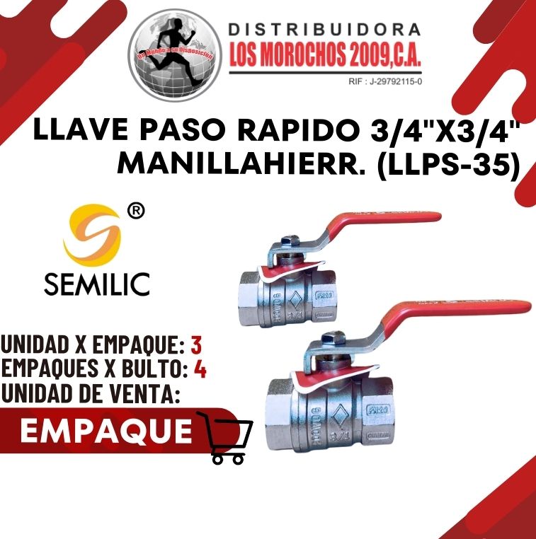 LLAVE PASO RAPID.3/4