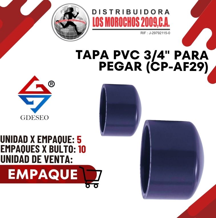 TAPA PVC 3/4