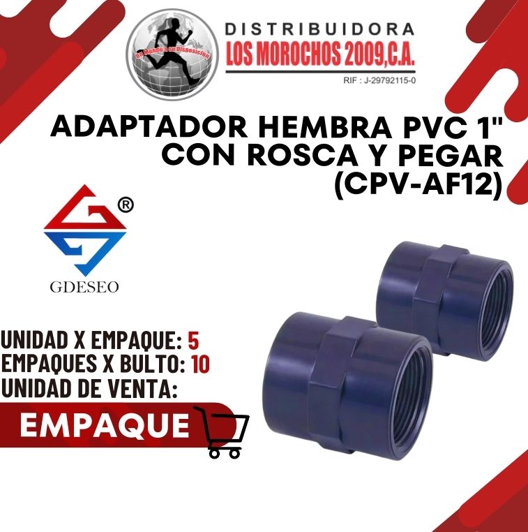 ADAP. HEMBRA PVC 1