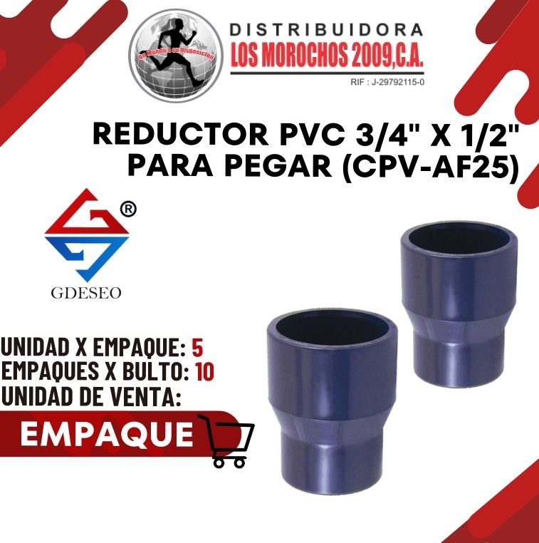 REDUCTOR PVC 3/4