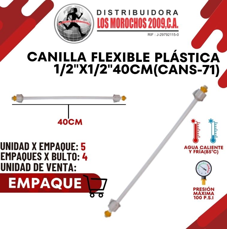 CANILLA FLEX/ PLAST/ 1/2