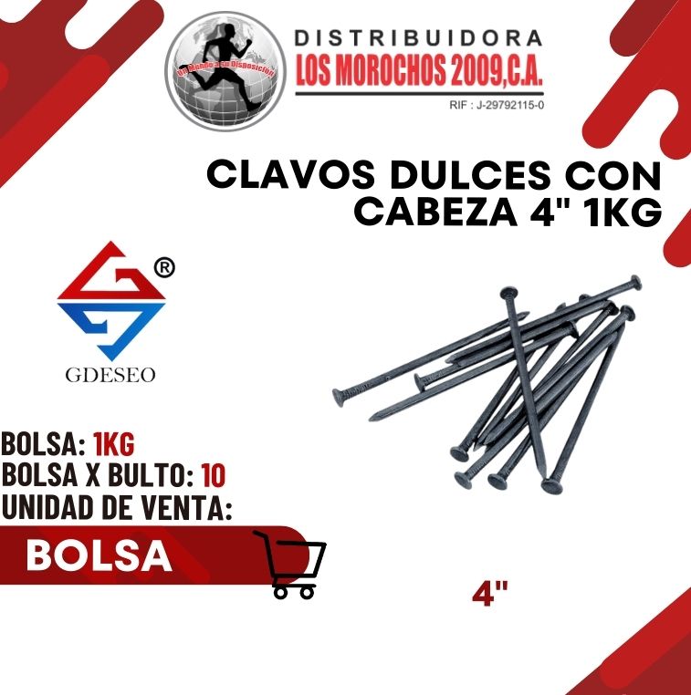 CLAVOS DULCE C/CABEZA 4