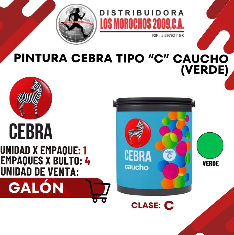 GALON VERDE CEBRA TIPO C 1X1 