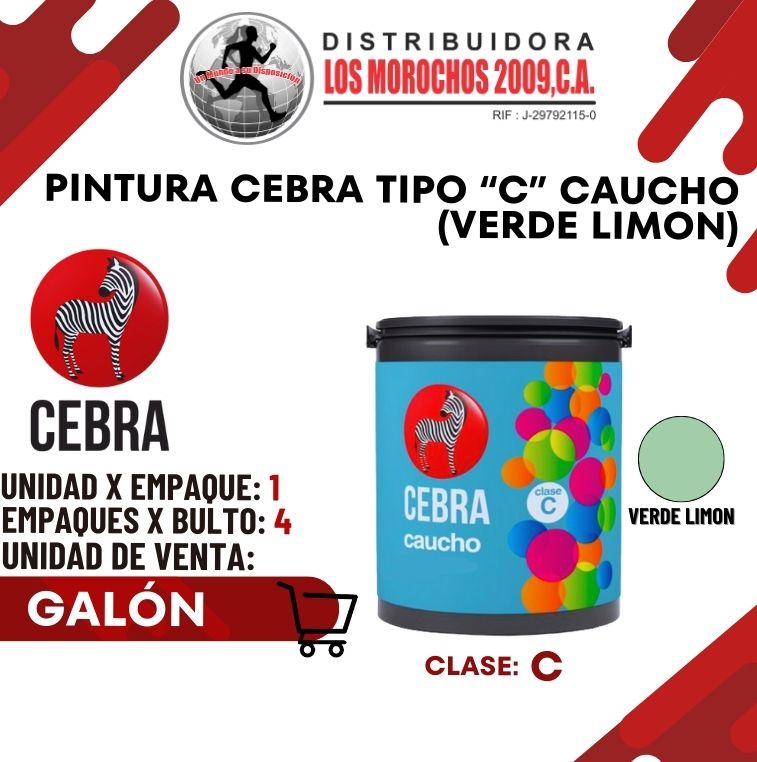 GALON VERDE LIMON CEBRA TIPO C 1X1 