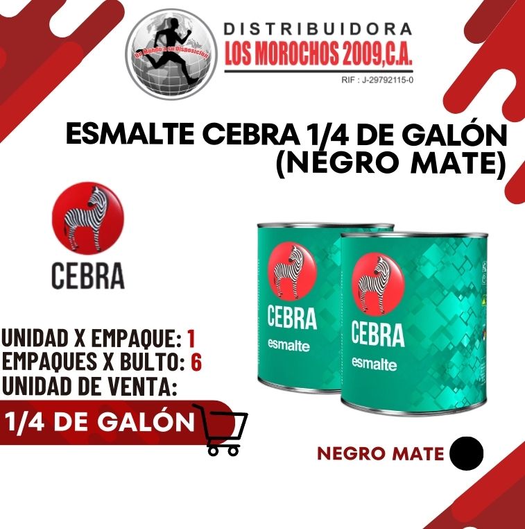 ESMALTE NEGRO MATE 1/4 GALON 1X1 
