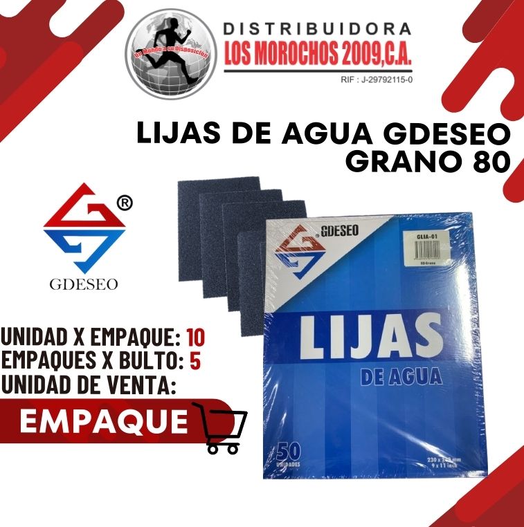 LIJA DE AGUA GDESEO GRANO 80 10X1 (GLIA-01)
