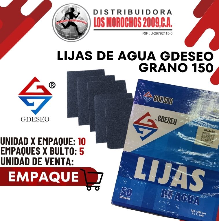LIJA DE AGUA GDESEO GRANO 150 10X1 (GLIA-04)