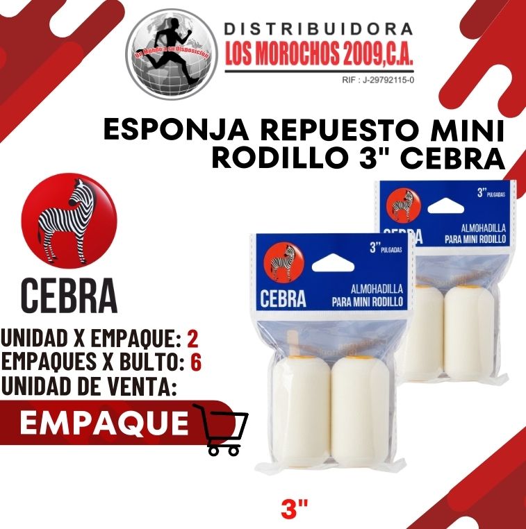 ESPONJA REPUESTO MINI RODILLO 3