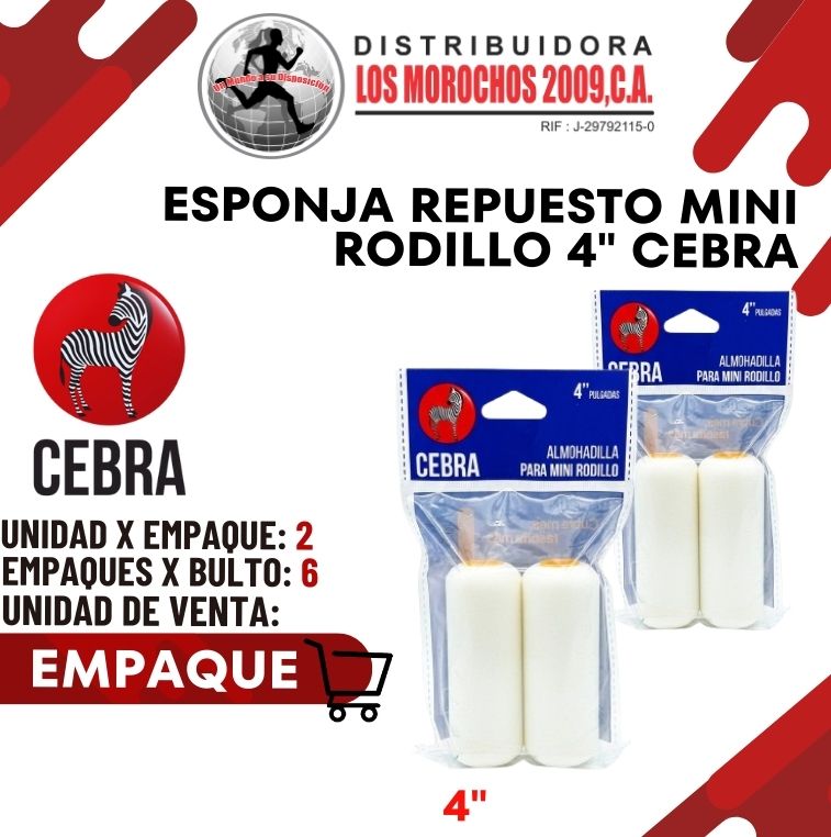 ESPONJA REPUESTO MINI RODILLO 4