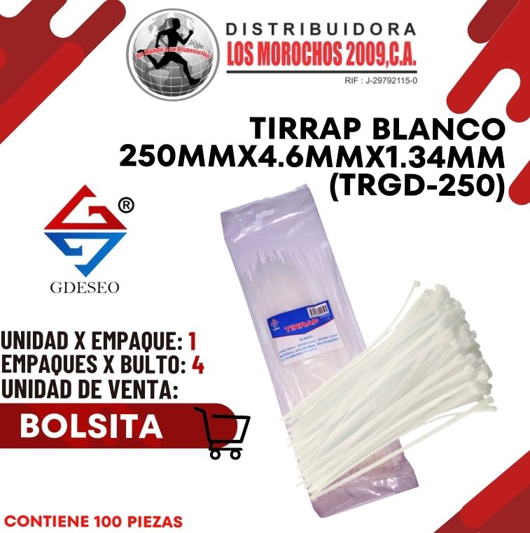 TIRRAP B.250mmX4.6mmX1.34mm 100P 1X1 (TRGD-250)