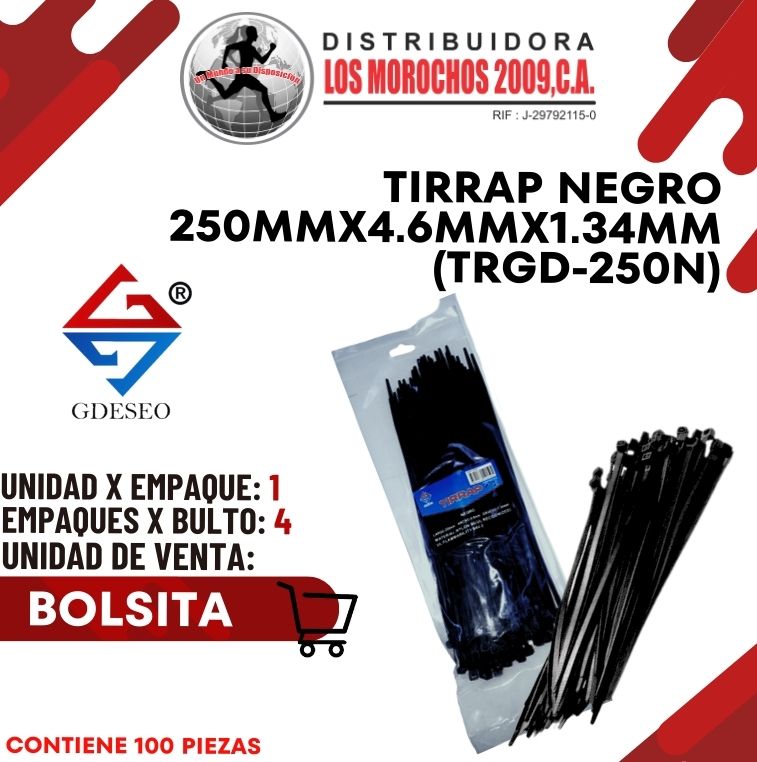 TIRRAP N.250mmX4.6mmX1.34mm 100P 1X1 (TRGD-250N)