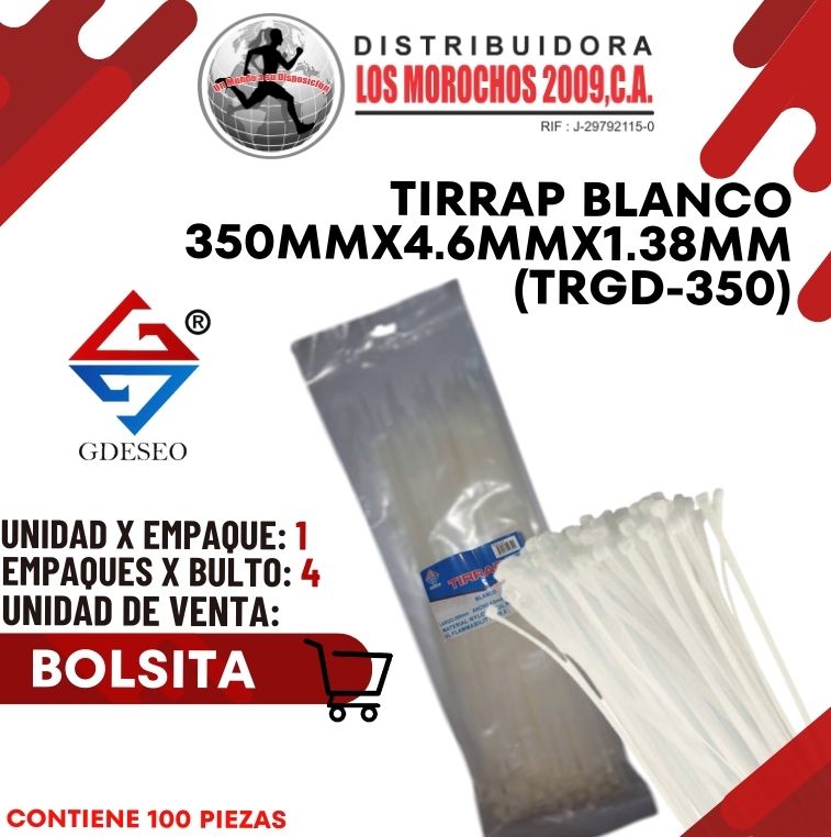 TIRRAP B.350mmX4.6mmX1.38mm 100P 1X1 (TRGD-350B)