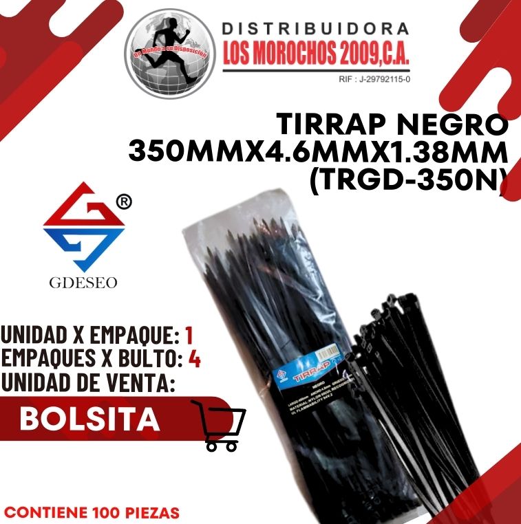 TIRRAP N.350mmX4.6mmX1.38mm 100P 1X1 (TRGD-350N)