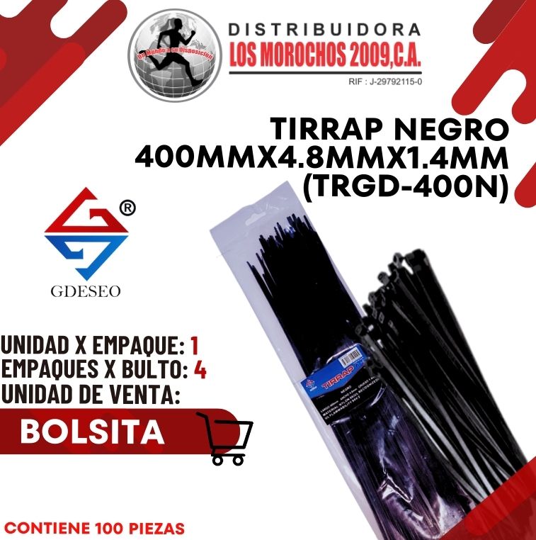 TIRRAP N.400mmX4.8mmX1.4mm 100P 1X1 (TRGD-400N)
