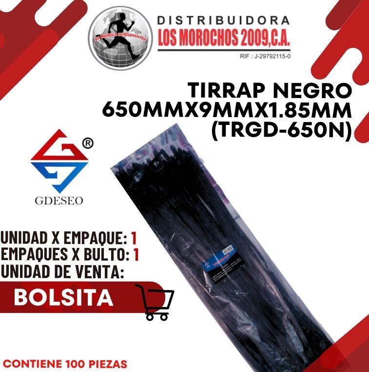 TIRRAP N.650mmX9mmX1.85mm 100P 1X1 (TRGD-650N)