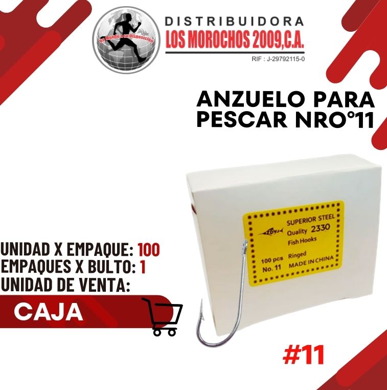 ANZUELO P/PESCAR NRO°11 5X1 (ANZ-NR11) 
